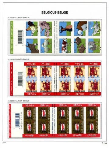 België 2006 - Alle boekjes van deze jaargang op Davo, Gestempeld