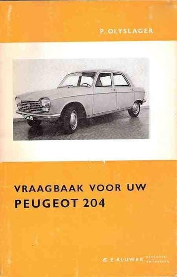 Vraagbaak Peugeot 204, 1965-1966, Auto diversen, Handleidingen en Instructieboekjes, Verzenden