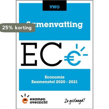 ExamenOverzicht - Samenvatting Economie VWO -, Verzenden, Gelezen, ExamenOverzicht
