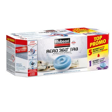 Rubson navullingen aero 360 5 neutrale 1 lavendeltuin tab, Verzenden, Nieuw
