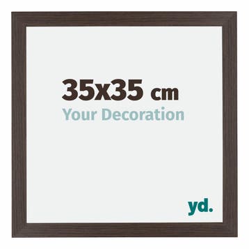 Fotolijst 35x35 cm - Eiken Donker - MDF - Mura, Verzenden, Nieuw