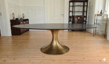 Julian Chichester - Tafel - Dakota Oval Table - Blackened