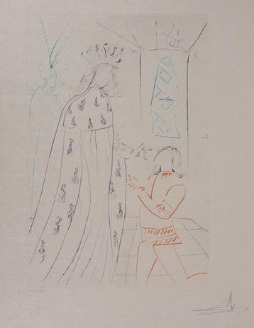 Salvador Dali (1904-1989) - The Quest for the Holy Grail: