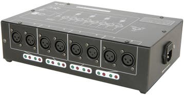 QTX DMX-D8 8 DMX Splitter/booster 8 Kanaals, Verzenden, Nieuw, Overige typen