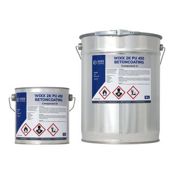 Wixx 2K PU 450 Betoncoating RAL 6024 | Verkeersgroen 10L, Doe-het-zelf en Verbouw, Verf, Beits en Lak, Nieuw, Verf, Groen, Verzenden