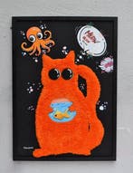 Patrycja Mroczkowska - Ginger Shaggy Cat Who Stole a, Antiek en Kunst