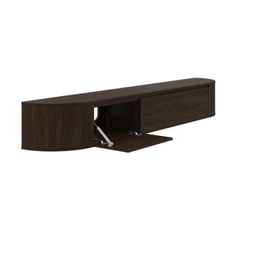 Aura Japandi Tv-meubel 240 x 35 x 33 cm - Walnoot, Ophalen of Verzenden, Nieuw