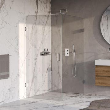 Brauer Void - Douchecabine met Draaideur - Helder Glas -, Ophalen of Verzenden, Nieuw, Rvs