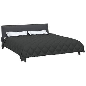 vidaXL Winter Dekbed Antraciet 220 x 240 cm Microfiber, Huis en Inrichting, Slaapkamer | Beddengoed, Verzenden, Nieuw