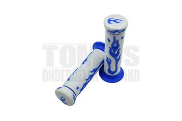 Handvatset Flame blauw / wit 22mm / 24mm universeel, Ophalen of Verzenden, Nieuw, DMP