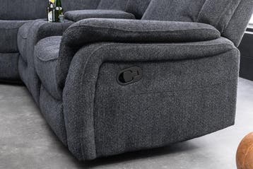 Cinema fauteuil HOLLYWOOD 5-zits met gestructureerde stof,, Huis en Inrichting, Fauteuils, Ophalen of Verzenden, Nieuw