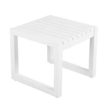 *WOONWINKEL* Tuin Bijzettafel Wit Aluminium, Tuin en Terras, Tuinsets en Loungesets, Verzenden, Nieuw