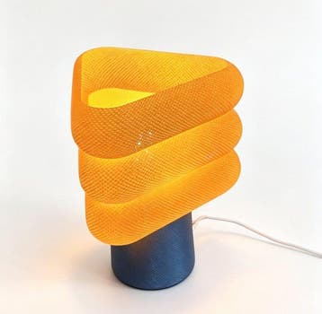 Lamp - Plastic - Gedraaide gaaslamp