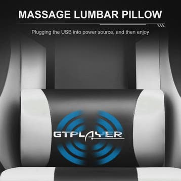 Gtplayer Ergonomische Gaming Chair met Massagefunctie en Voe, Verzenden, Nieuw