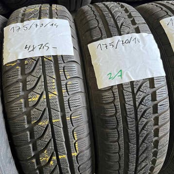 4 x Dunlop 175-70-14 Winterbanden 7,5mm, 14 inch, Gebruikt, 175 mm, Band(en)