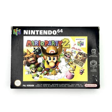 Mario Party 2 - Nintendo 64 N64 - PAL EUR - CIB, Ophalen of Verzenden, Zo goed als nieuw