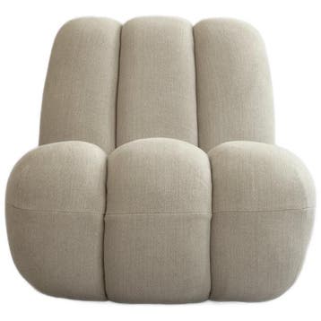 101 Copenhagen Toe Fauteuil - Linnen - Ongebruikt, Huis en Inrichting, Minder dan 75 cm, Ophalen of Verzenden, Zo goed als nieuw