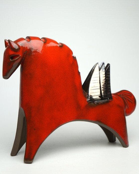 Urszula Despet - Red Pegasus, Antiek en Kunst, Kunst | Designobjecten
