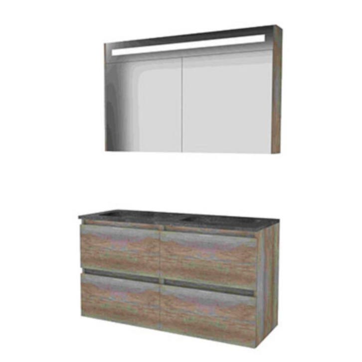 Basic-Line Premium 46 Badkamermeubelset - 120 x 46 cm -, Huis en Inrichting, Badkamer | Badkamermeubels, Ophalen of Verzenden