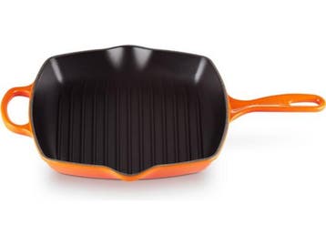 Le Creuset Grillpan Signature - Gietijzer - 26 x 26 cm -, Verzenden, Zo goed als nieuw