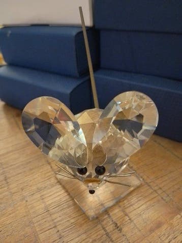 Swarovski - Beeldje - Mouse middle - 010025 - Kristal