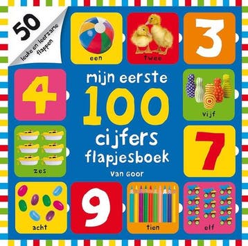 Mijn eerste 100 - Mijn eerste 100 cijfers flapjesboek 978900, Boeken, Verzenden, Nieuw
