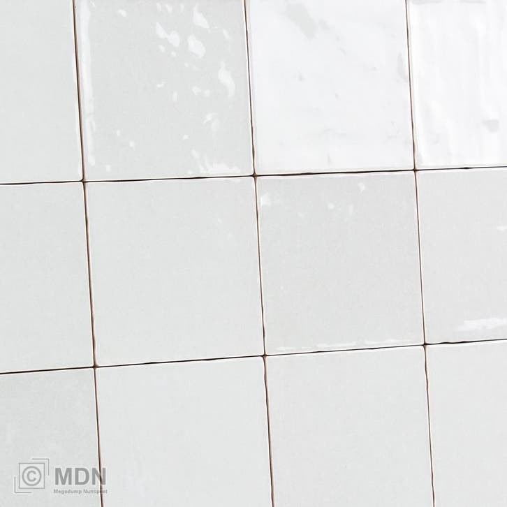 Handvorm tegels met schakering 10x10 Zellige wit, Doe-het-zelf en Verbouw, Tegels, Nieuw, Verzenden