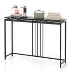 2dekans | Coast Consoletafel Kunstmarmer Zwart – 120 x 30 x, Ophalen of Verzenden, Zo goed als nieuw