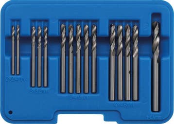 Bgs Technic Popnagelboor-set HSS 2.4 - 6.4 mm 15-dlg, Auto diversen, Verzenden, Nieuw