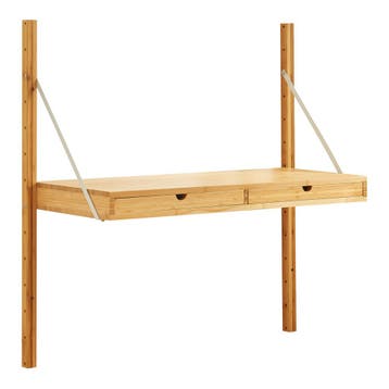 Wandrek Tingvoll 85x85x36 cm bamboe naturel [en.casa], Verzenden, Nieuw