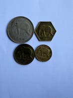 Belgisch-Congo. Lot of 4 coins (Zonder minimumprijs)