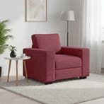 vidaXL Bankstoel Wijnrood 100x77x82 cm Stof, Huis en Inrichting, Verzenden, Nieuw, Stof