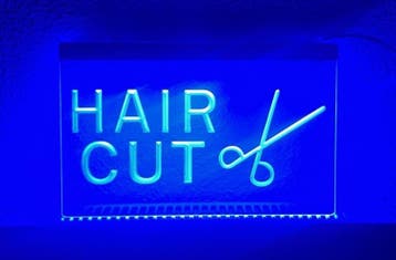 Haircut kapper barber neon bord lamp LED verlichting lichtba, Verzamelen, Merken en Reclamevoorwerpen, Verzenden, Nieuw