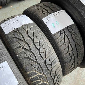 2 x Kleber Krisalp 185-55-15 Winterbanden 7mm, Gebruikt, 15 inch, Band(en), Personenwagen