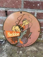 Heddon Fishing Tackle emaille reclamebord – Popeye visser, Antiek en Kunst