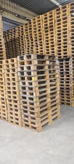 Houten pallet 1200x600x135 mm, gesloten dek en bodem,, Ophalen of Verzenden, Gebruikt, Overige typen