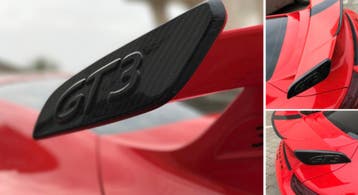 Porsche 991,1 911 GT3 Carbon spoiler endplaat, Verzenden