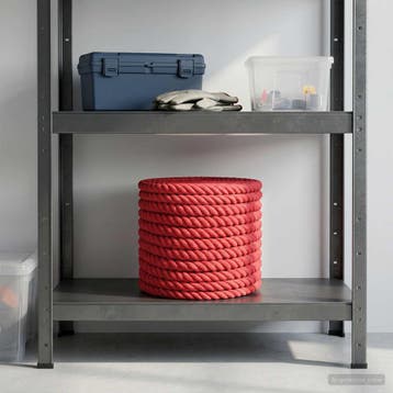 vidaXL Jute Touw 20 mm Rood 100% Tossa jute, Verzenden, Nieuw