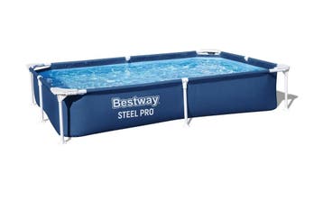 Bestway Steel Pro Frame Zwembad zonder pomp, 221 × 150 ×.., Tuin en Terras, Verzenden, Nieuw