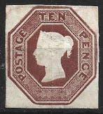 Groot-Brittannië 1853 - Met reliëf 6d - Gibbons GB 57, Gestempeld