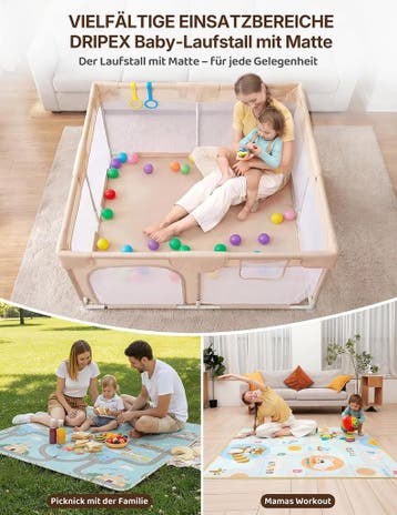 Grondbox - Baby box - Kinderbox - Babybox - Speelbox - 124x1, Verzenden, Zo goed als nieuw