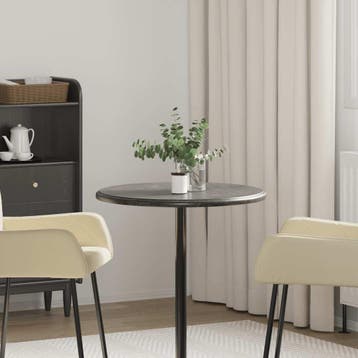 vidaXL Tafelblad Ø60x2,5 cm marmer zwart, Huis en Inrichting, Tafels | Eettafels, Verzenden, Nieuw