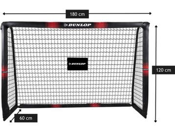 Dunlop Voetbaldoel - Voetbal Goal 180 x 120 x 60 cm - Metaal, Verzenden, Zo goed als nieuw
