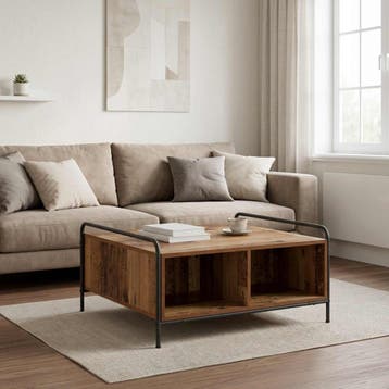 vidaXL Salontafel Oud hout 50 x 49 x 41 cm Bewerkt hout, Huis en Inrichting, Verzenden, Nieuw, Overige houtsoorten, 50 tot 100 cm