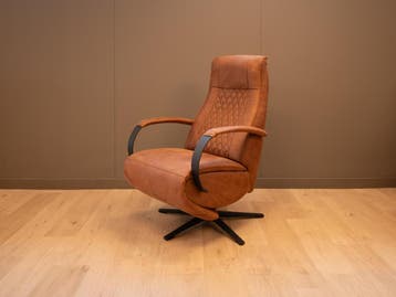 Sta op en relax stoel Best in de kleur cognac nu 25% korting, Minder dan 50 cm, Minder dan 75 cm, Stof, Nieuw