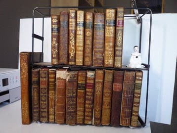 Divers auteurs - Lot P de 21 volumes Cuir (in-12)-