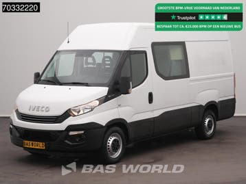 Iveco Daily 35S14 Automaat L2H2 Dubbel Cabine Trekhaak Airco, Automaat, Stof, Gebruikt, Euro 6