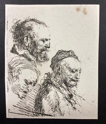 Rembrandt Harmensz van Rijn (1606-1669), after - Tre studi, Antiek en Kunst