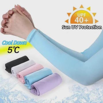 Zomer Arm Sleeves met UV Bescherming - Ademend IJs Zijde, Vi, Verzenden, Nieuw
