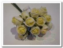 Mini Foam Roos Creme 2 cm Bundel, Ophalen of Verzenden, Nieuw